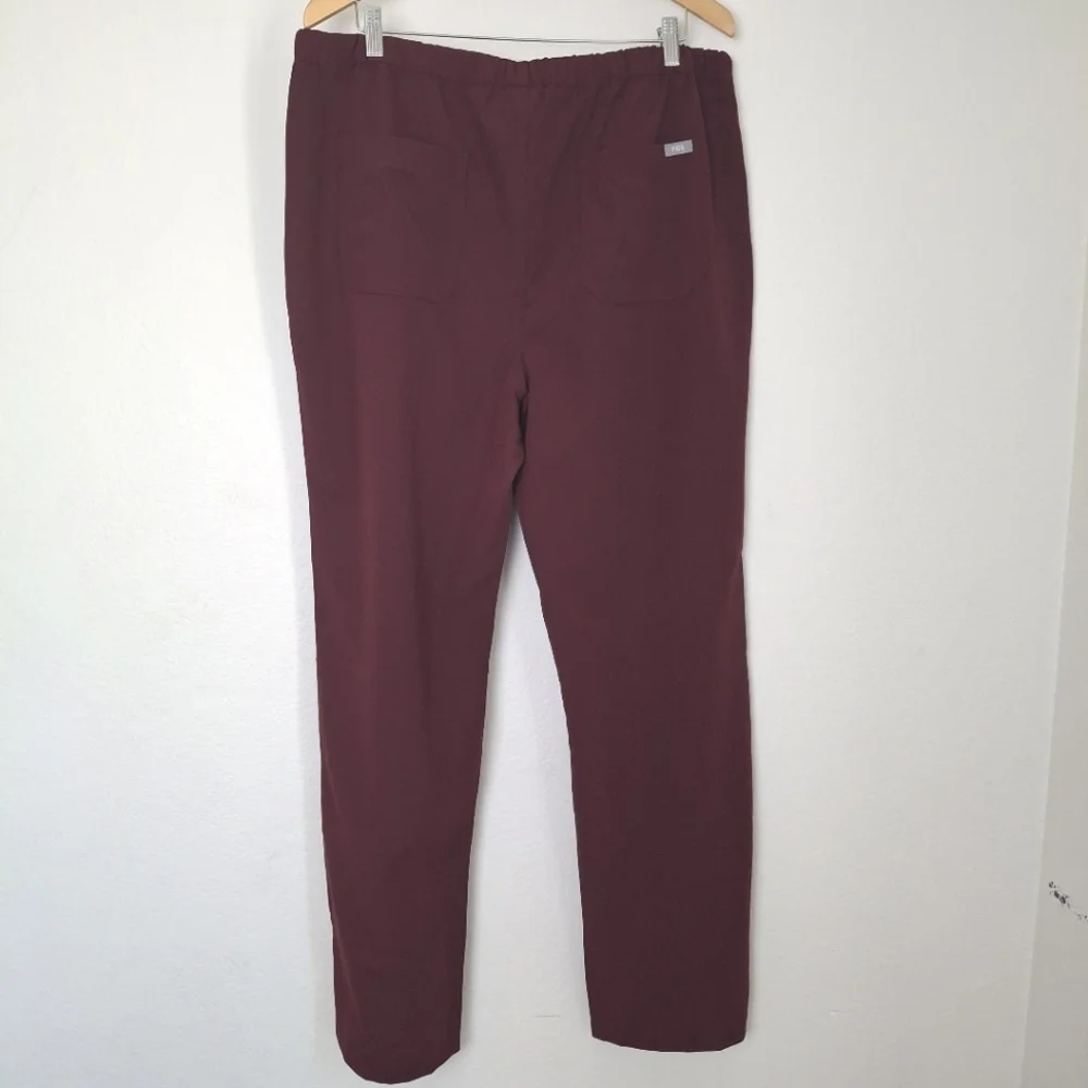 Figs Burgundy Men's Pisco Basic Scrub Pants NWT